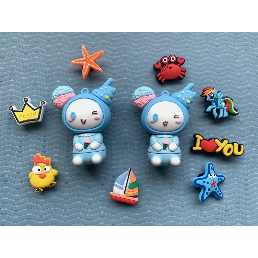 Set charm gắn dép
