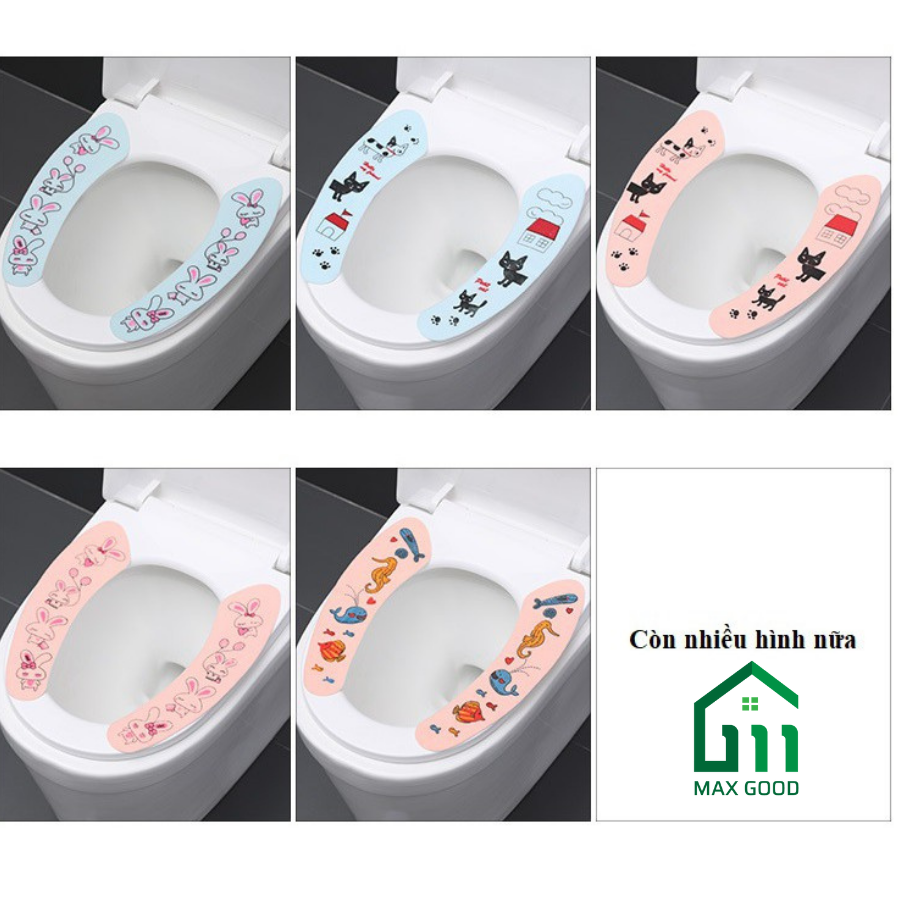 Bộ lót bồn cầu sạch sẽ chống lạnh cho mùa đông( 1 bộ 2 miếng)