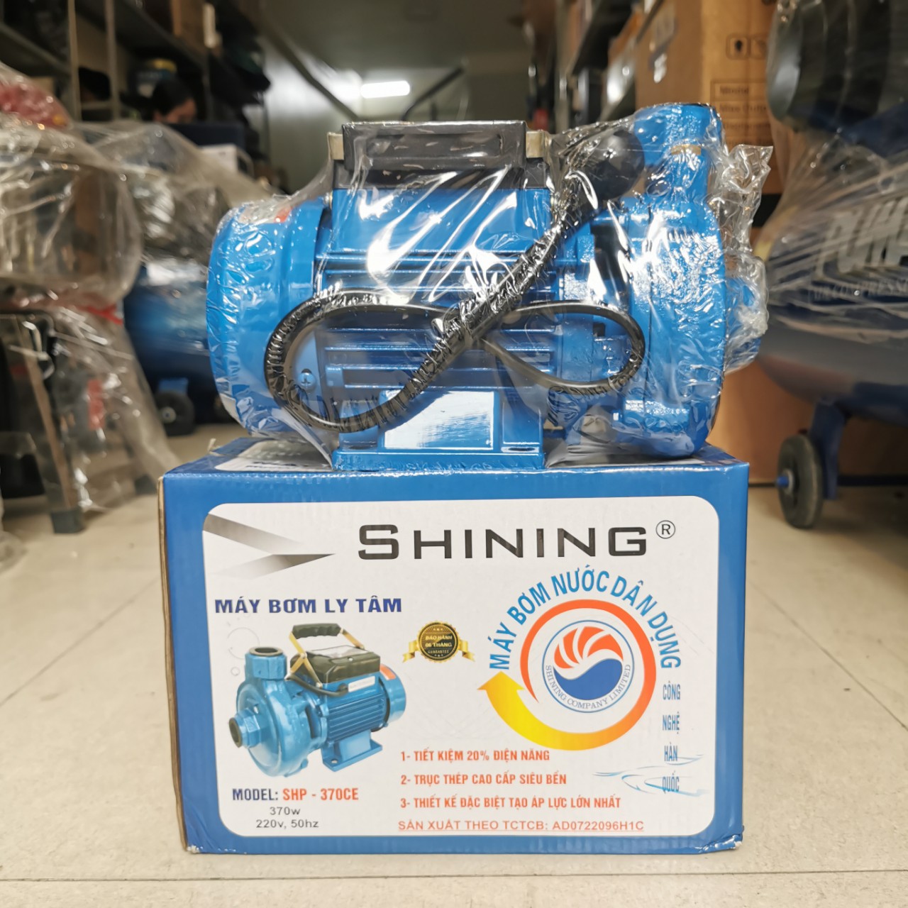 Máy Bơm Nước Ly Tâm Cá Sấu SHINING 370W Hàng dây đồng