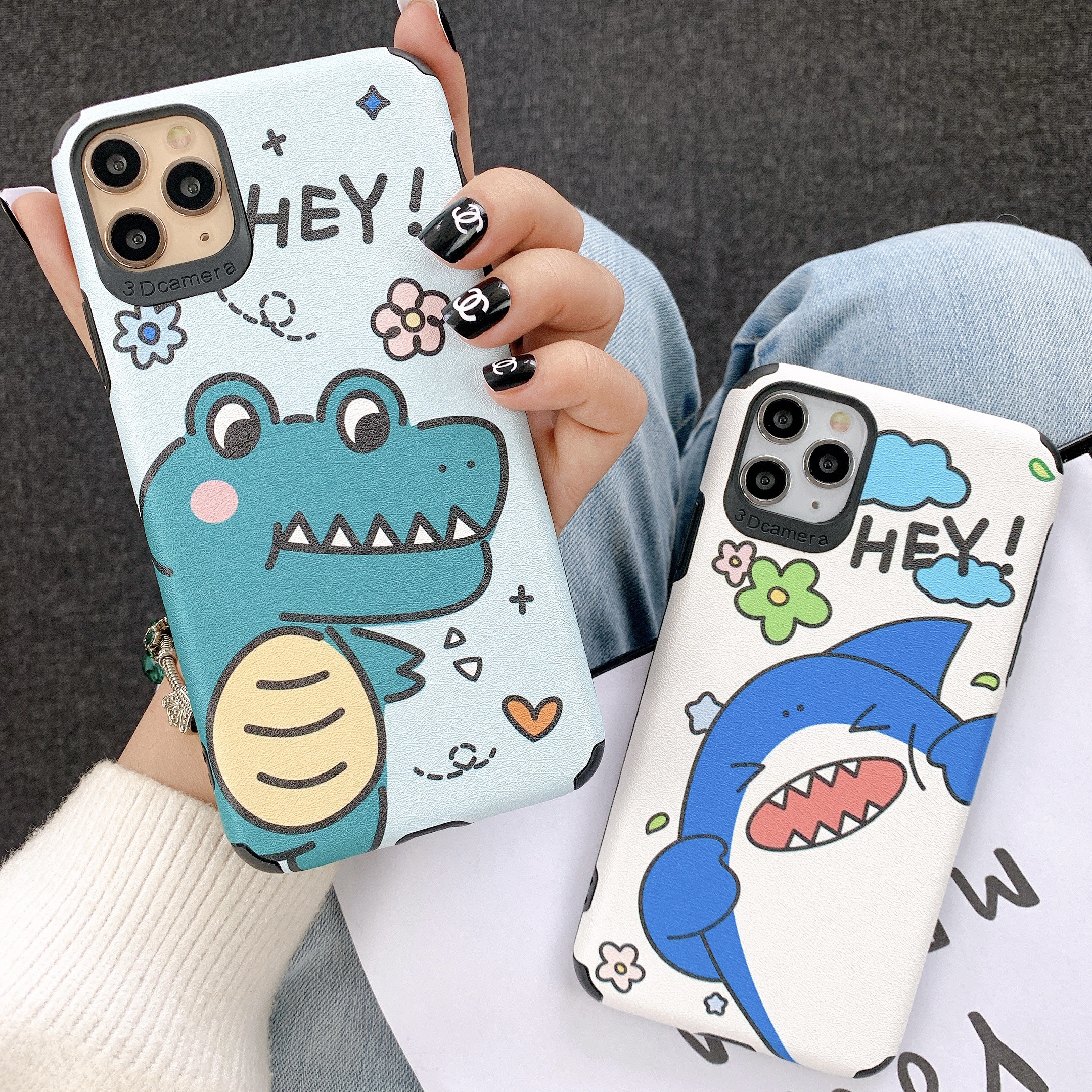 Ốp lưng da imd hey animal