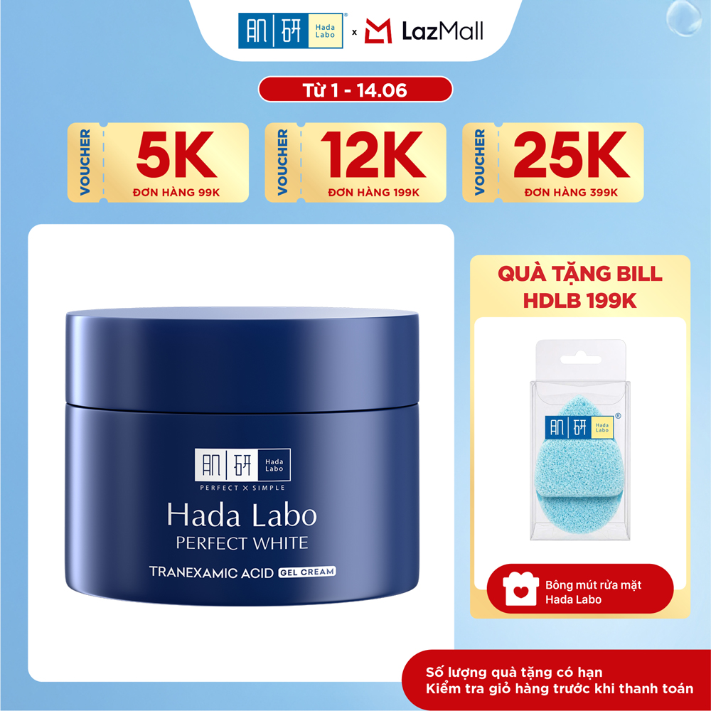 Kem dưỡng trắng dạng gel Hada Labo Perfect White Tranexamic Acid Gel Cream 50g