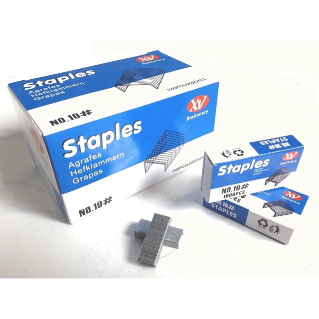 1 hộp kim bấm số 10 số 3 kim bấm đại