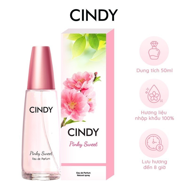 Nước Hoa Cindy Pinky Sweet Hương Ngọt Ngào Trẻ Trung 50ml