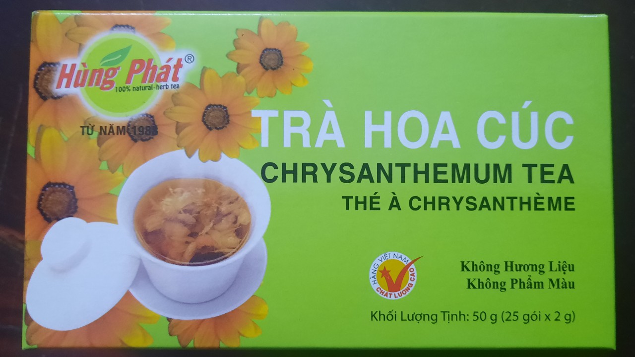 Trà hoa cúc Hùng Phát hỗ trợ giải nhiệt tốt cho mắt