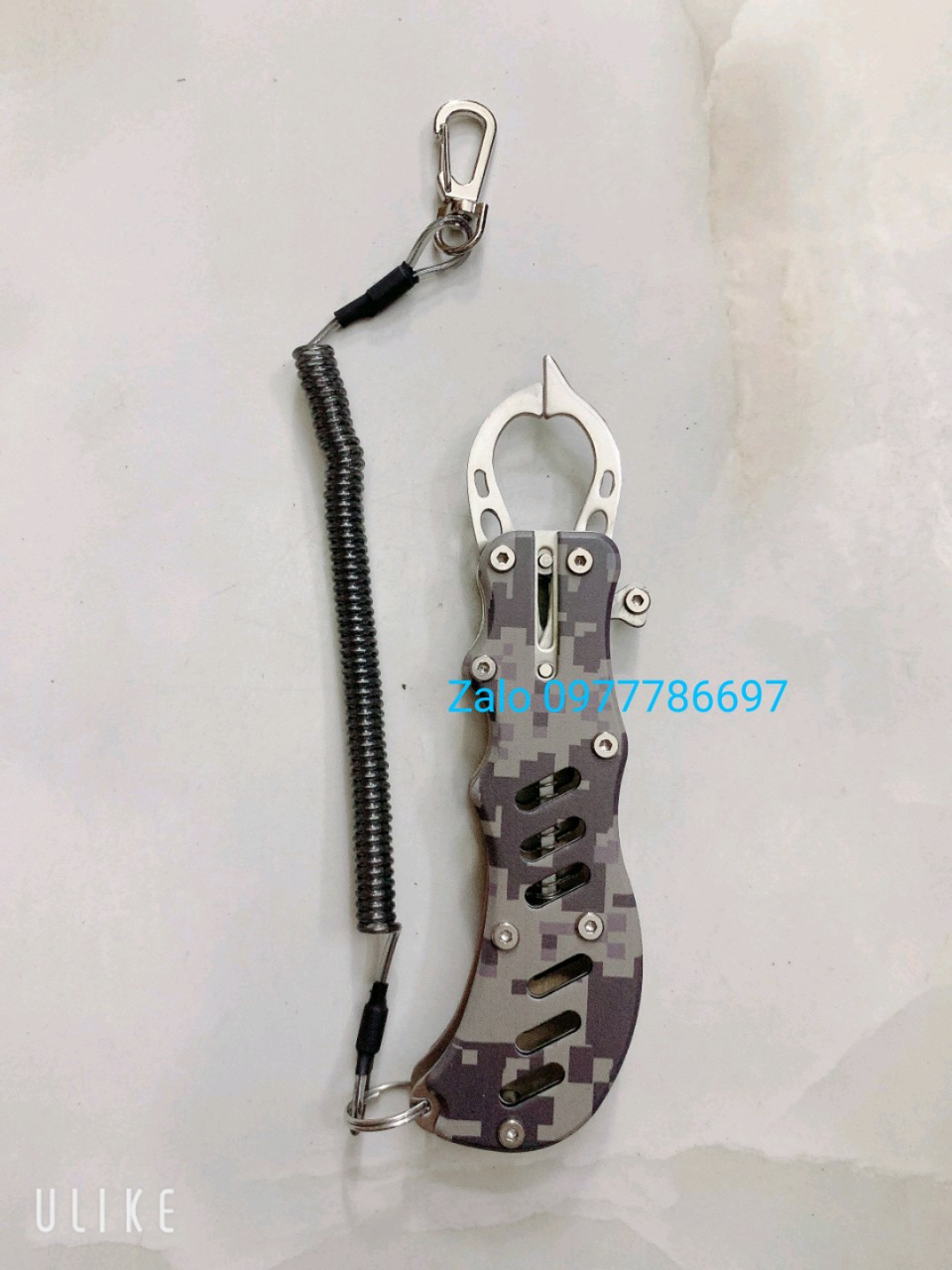 Combo kìm kẹp cá và kìm gỡ lưỡi màu rằn ri cực chất