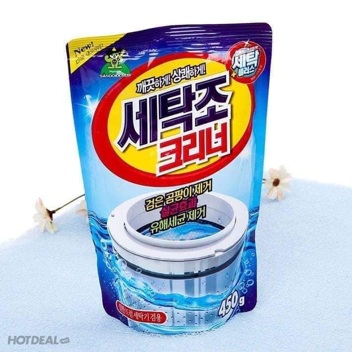 Combo 2 Bịch Bột Tẩy Vệ Sinh Lồng Máy Giặt không gây mùi độc hại,ột tẩy lồng máy giặt Hàn Quốc. Bột vệ sinh lồng máy giặt sandokkaebi - hàn quốc. thuốᴄ tẩy lồng máy giặt korea. thuốᴄ vệ sinh máy giặt