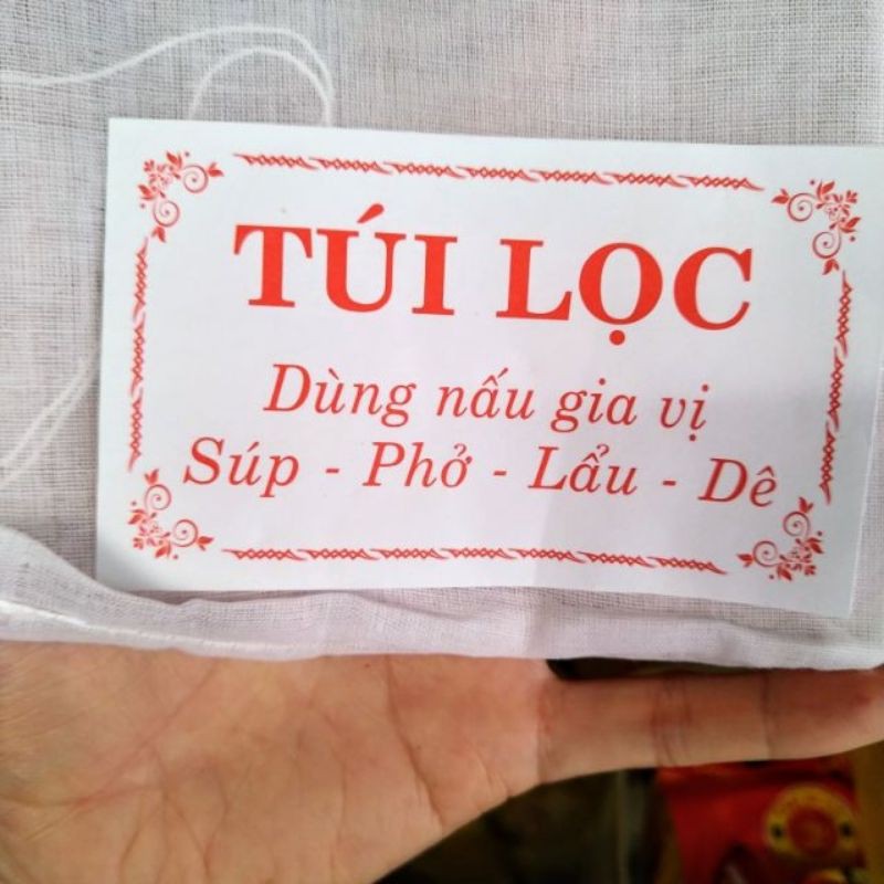 Combo 10 túi vải lọc gia vị/trà túi nhỏ