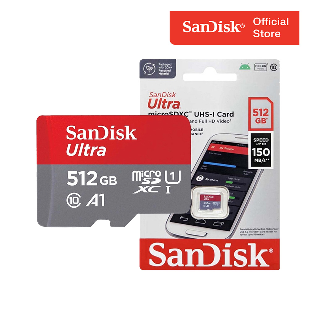 Thẻ nhớ MicroSDXC SanDisk Ultra A1 512GB 150MB/s SDSQUAC512GGN6MN