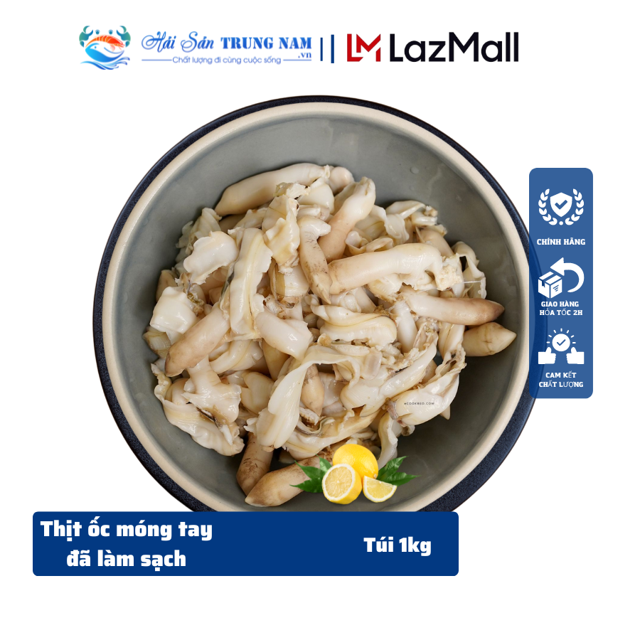 Thịt Ôc Móng Tay Đã Tách Vỏ ( Hộp 500g)