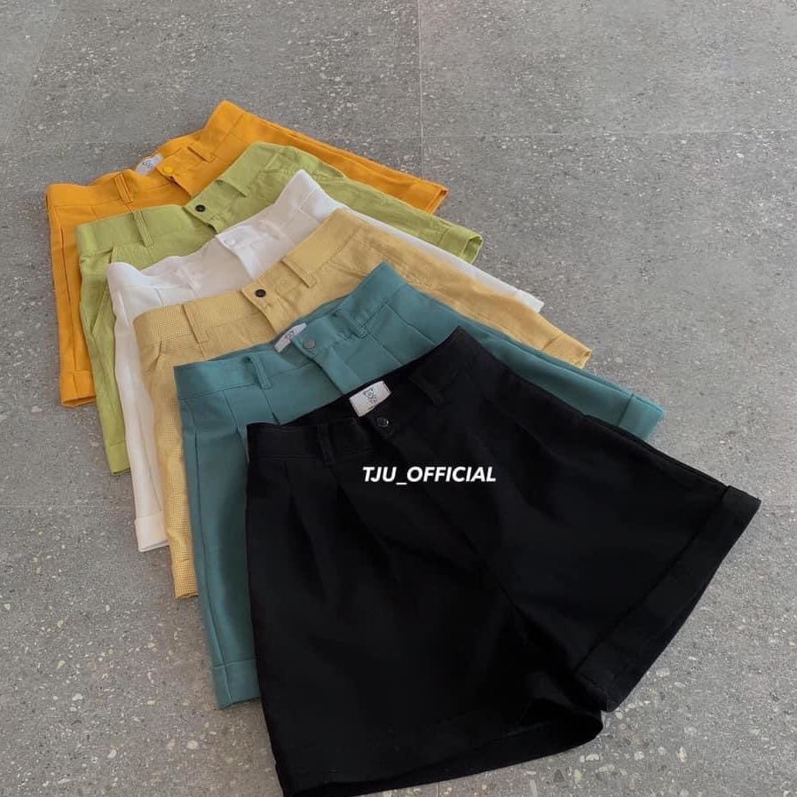 Quần short nữ gập gấu