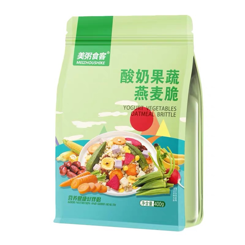 Ngũ cốc dinh dưỡng, ngũ cốc ăn kiêng yến mạch sữa chua loại mới ít yến mạch 400gr- vị rau củ- bestore foody
