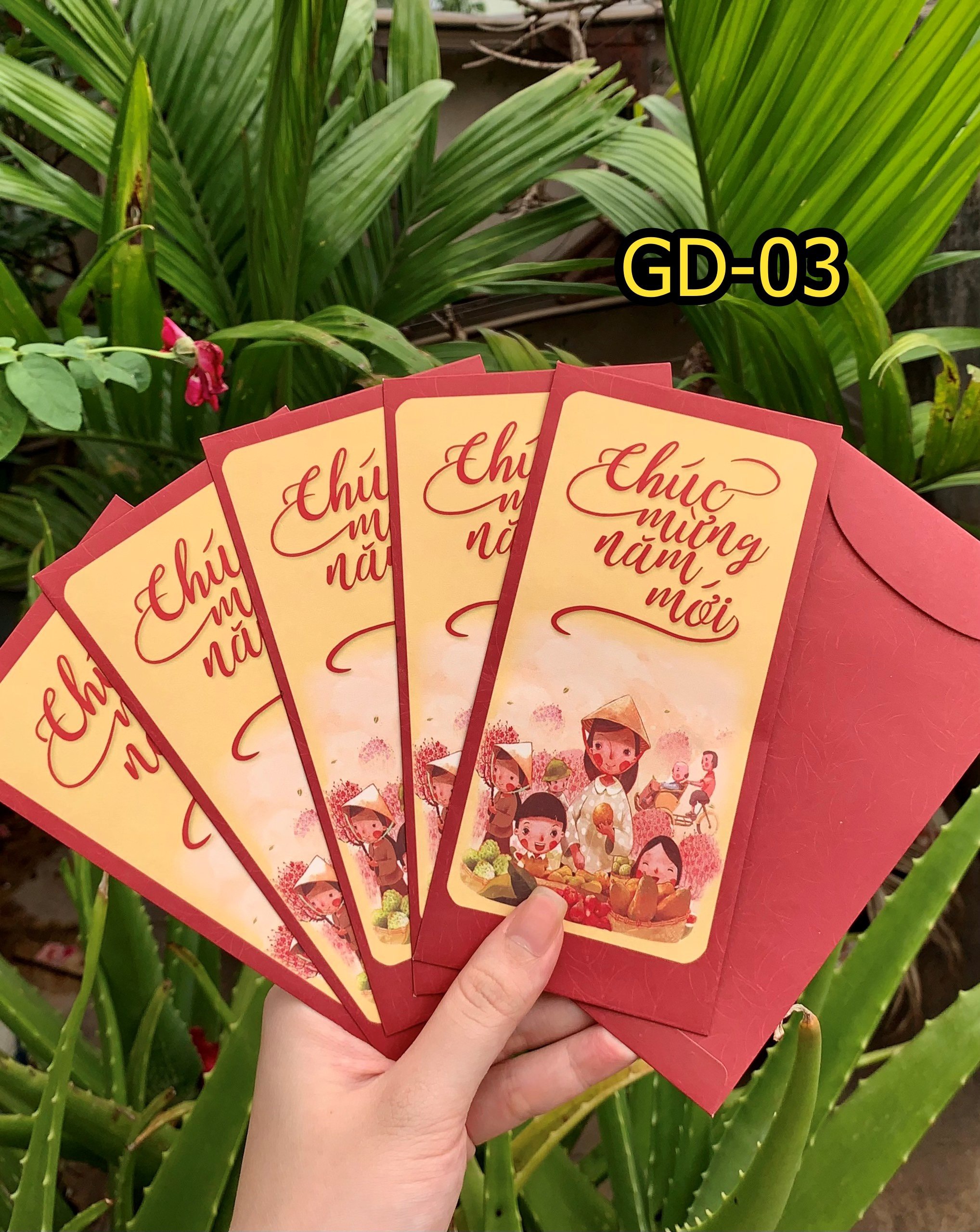 Combo 1000 cái bao lì xì theo mẫu
