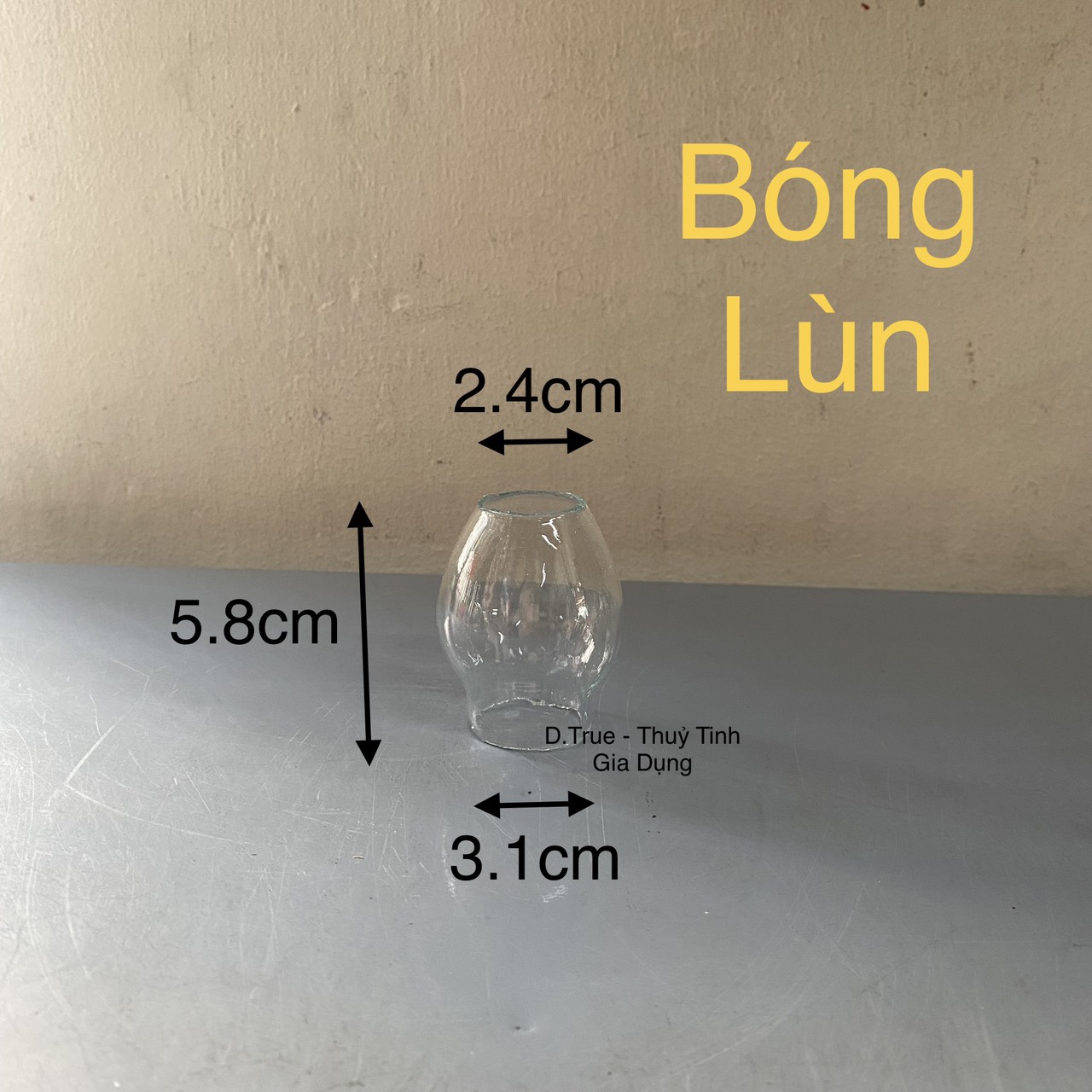 Bóng đèn dầu lùn thủy tinh cổ diển