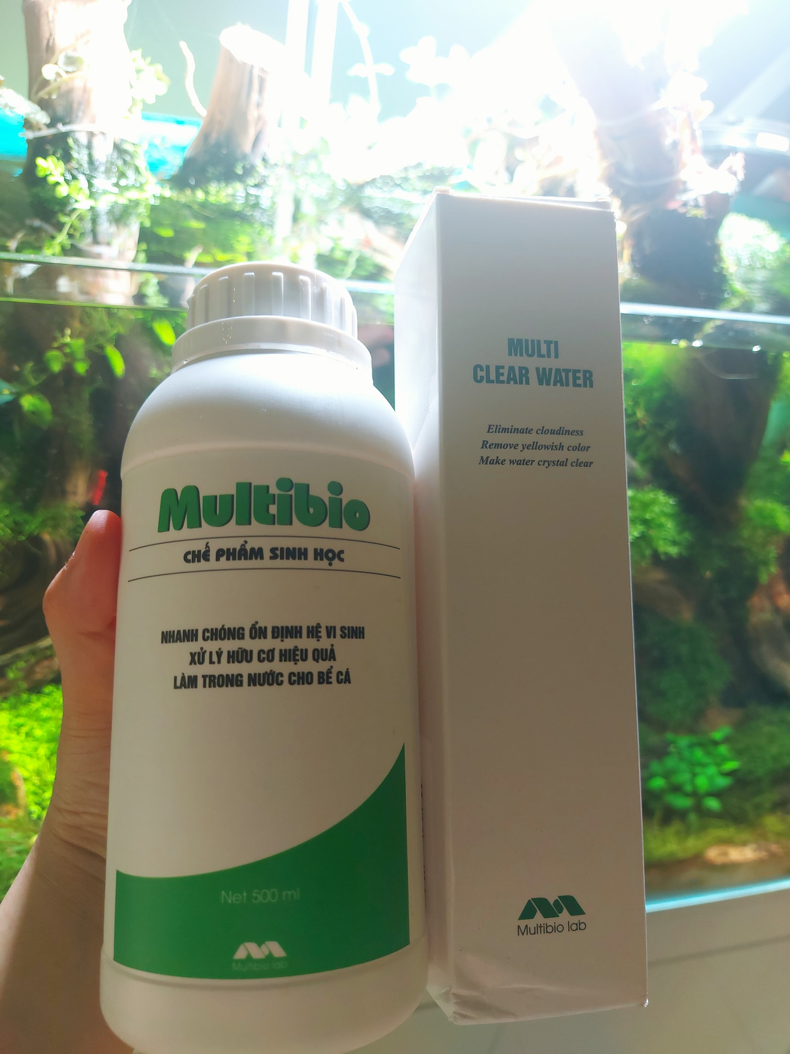 MultiBio - Chai Vi Sinh Xử Lý Nước, Làm Trong Nước dành cho bể cá, bể thuỳ sinh