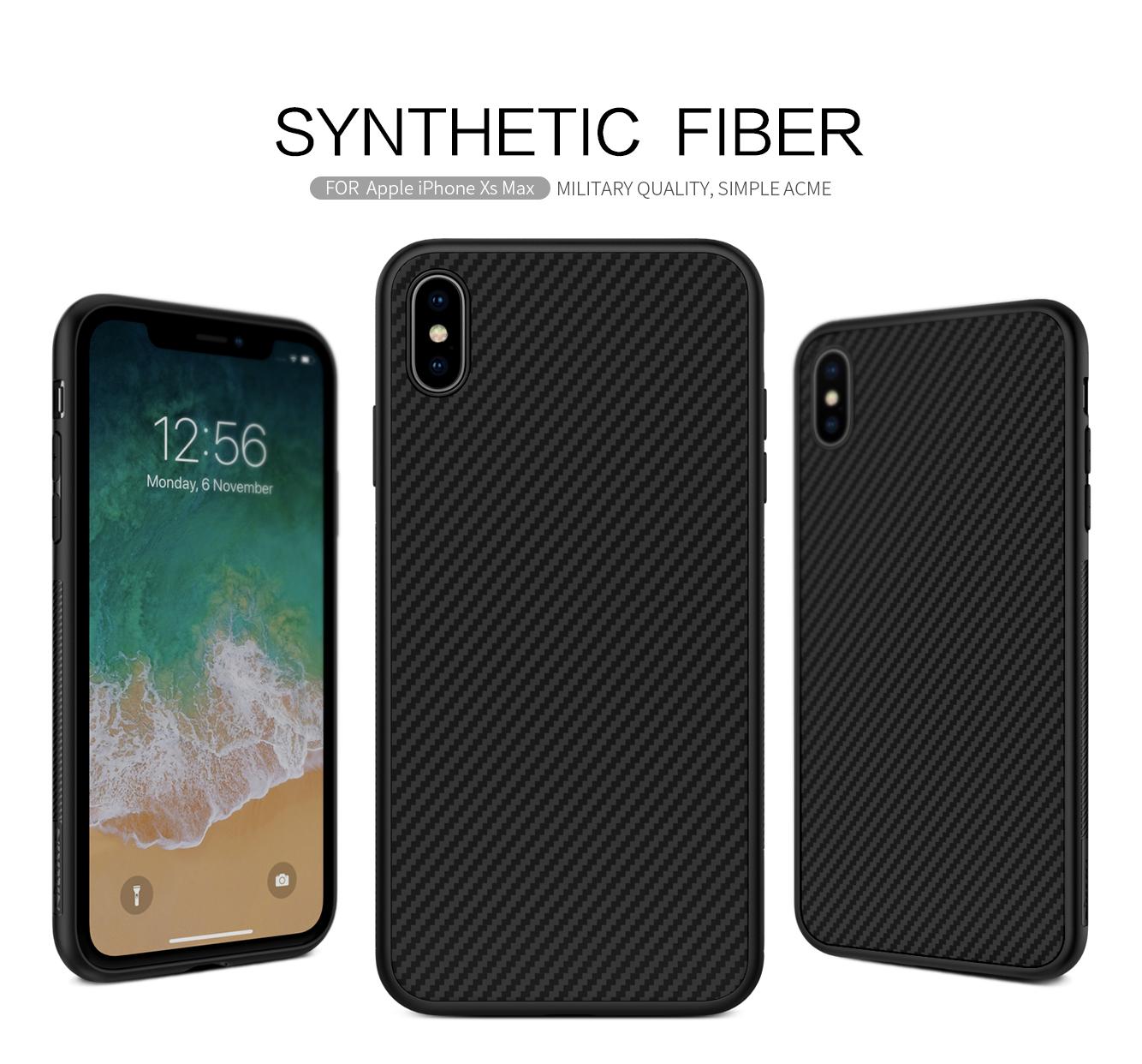 Ốp Lưng Nillkin Carbon Synthetic Fiber Siêu Bền Cho IPhone X/ XS/ XR/ XS Max