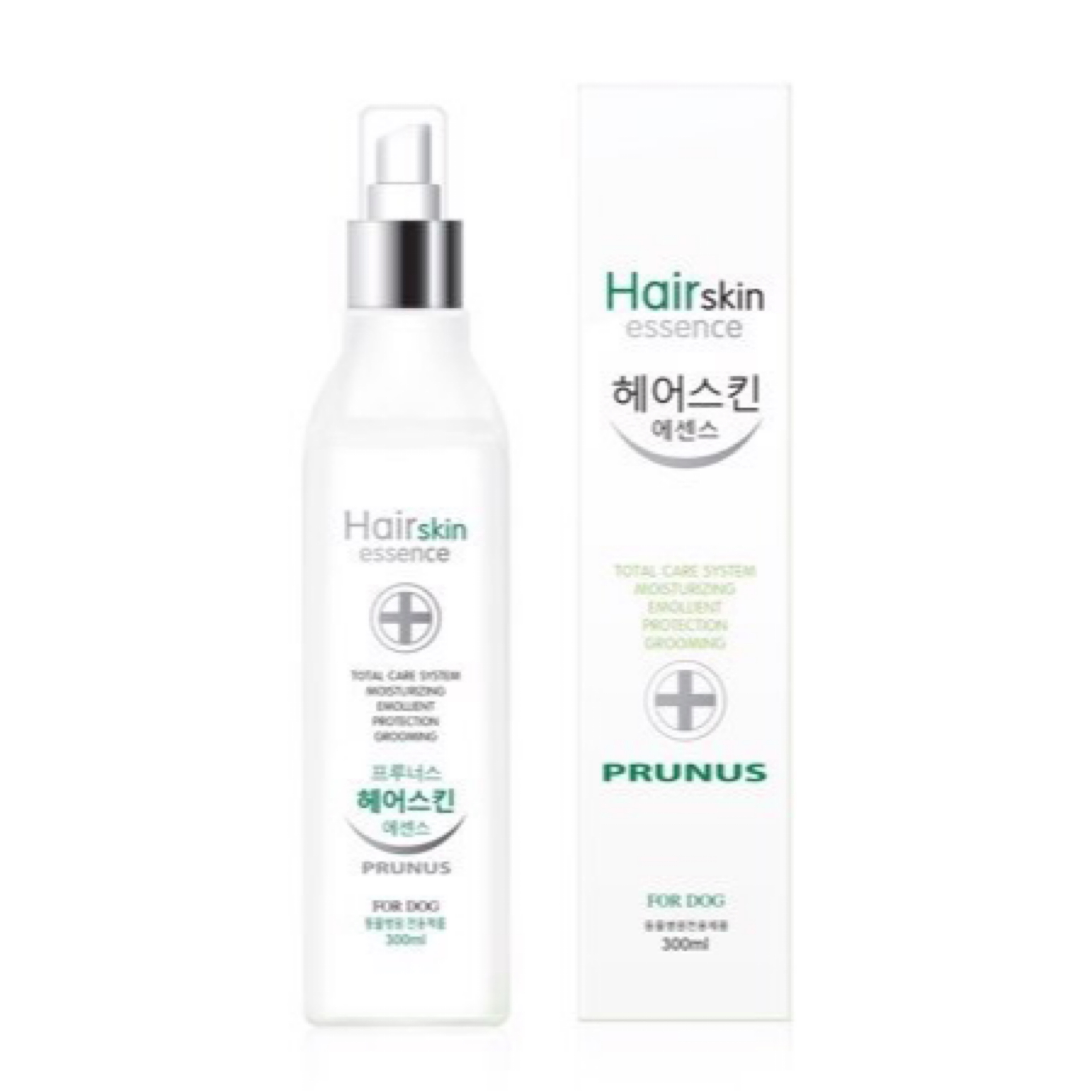 Xịt dưỡng ngừa bệnh cho da và lông prunus hair skin essence 300ml