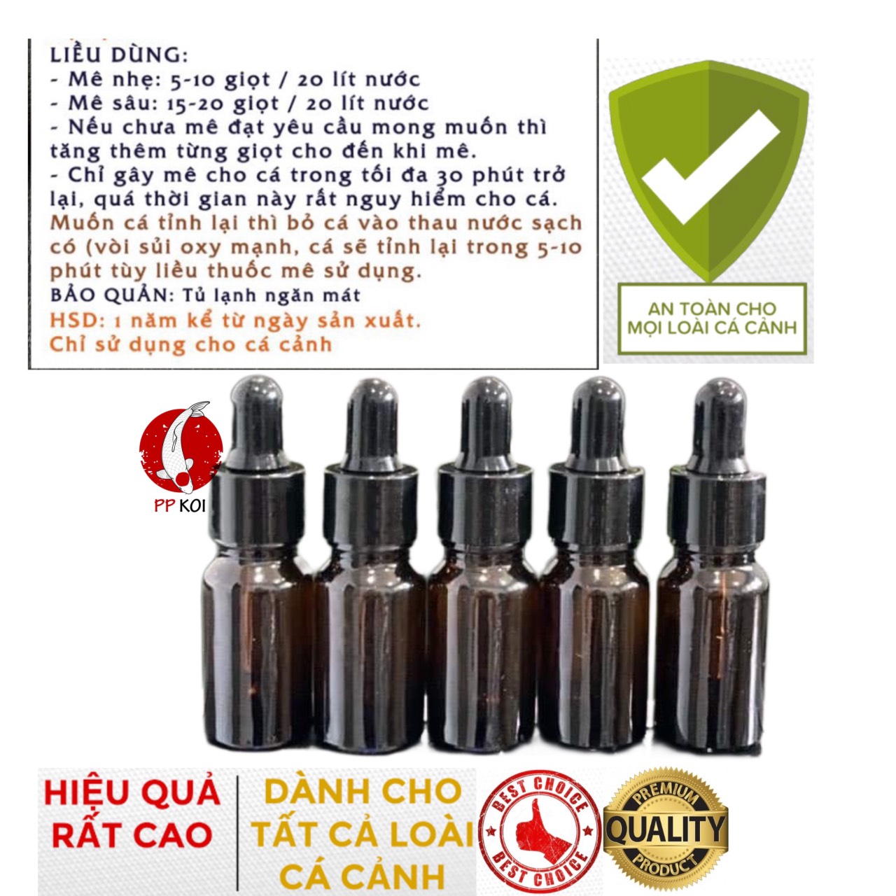 Dung Dịch Gây Mê dùng cho cá cảnh