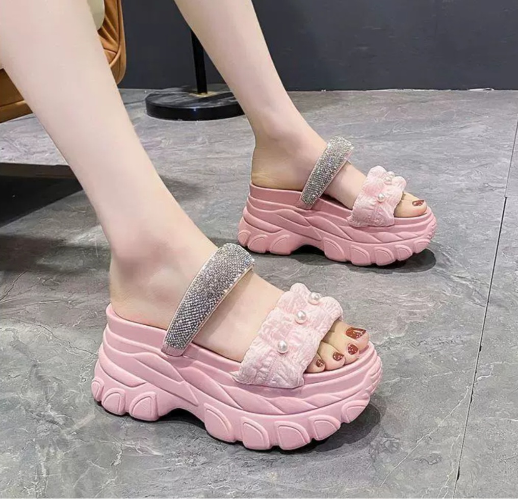 Dép bm 1 dây đá phối ngọc hot hàng cao cấp