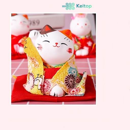 [HCM]Mèo May Mắn Mèo Thần Tài Mèo Bình An Mèo Cầu Tài KEITOP MANEKI-010