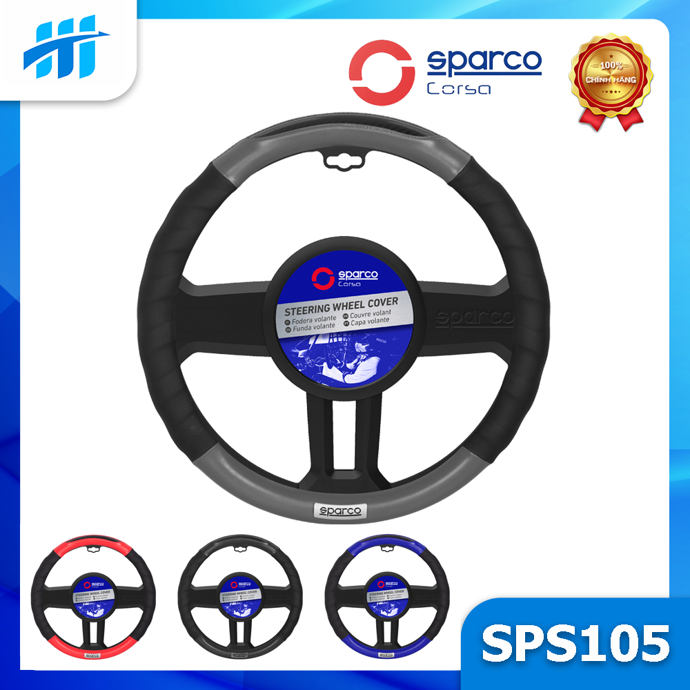 Bọc vô lăng cao cấp cho xe ô tô Sparco SPS105