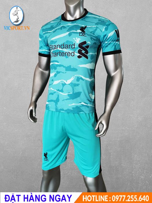 [HCM]ÁO CLB LIVERPOOL XANH NGỌC LOANG MỚI 2020-2021 CỰC ĐẸP