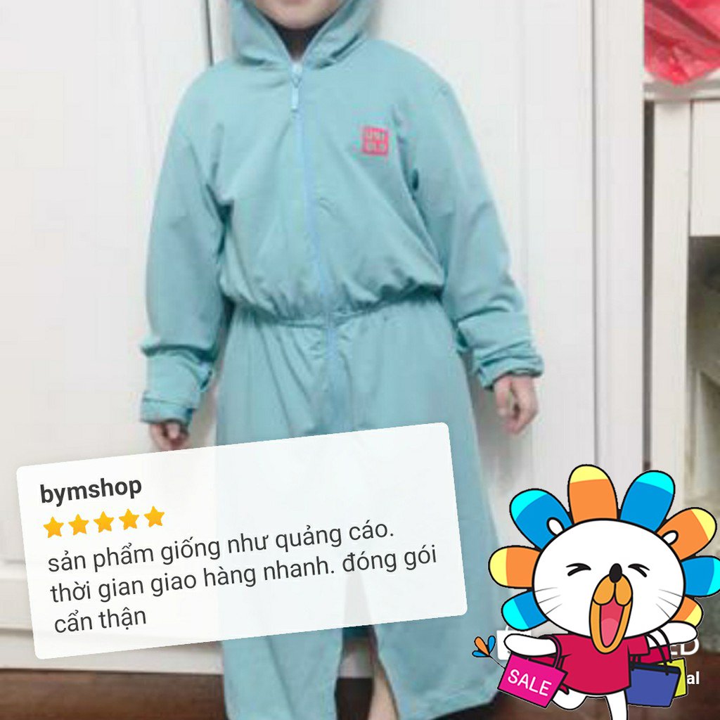 💖 XẢ KHO 💖 áo khoác chống nắng, chống tia uv cho bé trai và bé gái - size từ 10-40 kg