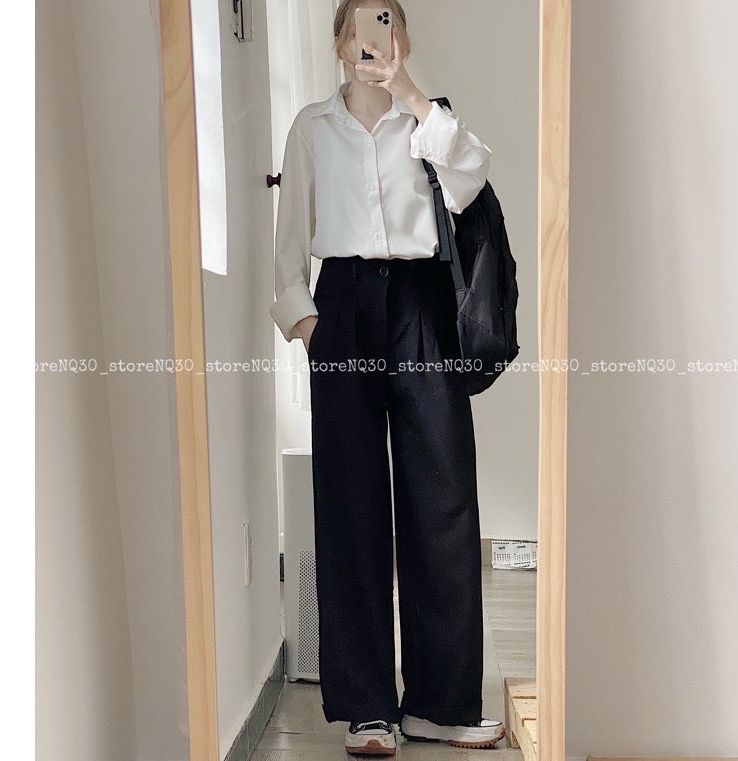 Áo sơ mi trắng trơn basic giá rẻ chất đẹp O09