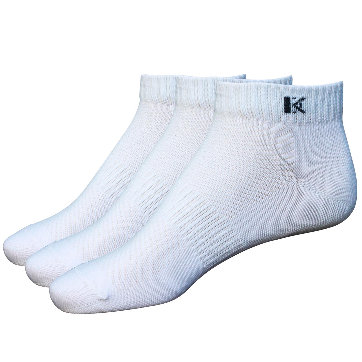 Combo 3 đôi vớ nam Cotton cổ ngắn màu trắng DonaKein