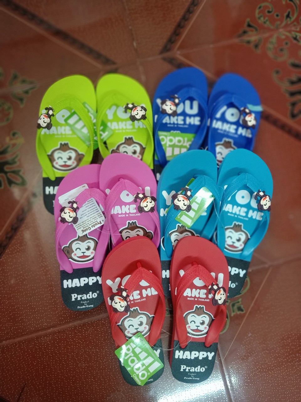 Dép lào khỉ Thái Lan chính hãng (5 màu ngẫu nhiên)