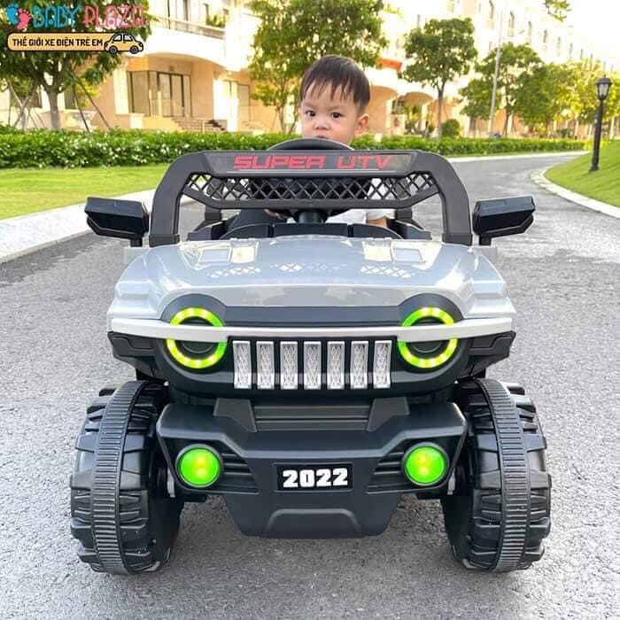 Xe ô tô điện trẻ em Jeep 2022, ô tô điện địa hình cho bé 2 động cơ cực