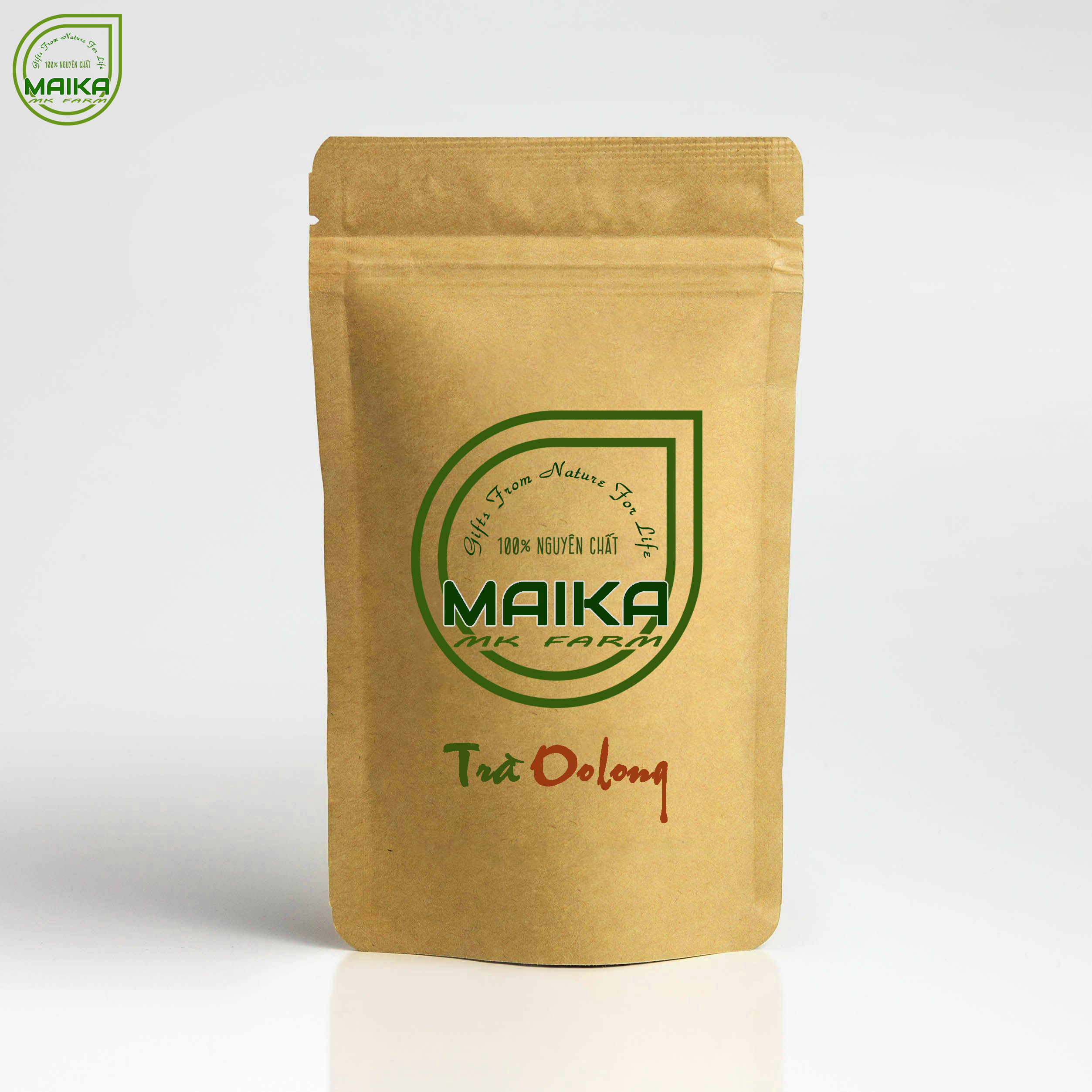 Trà Oolong ( Ô Long/ Olong ) Nguyên Chất MK Farm (100g/túi) - Thanh lọc thải độc cơ thể. giảm stress - Size lớn, tiết kiệm hơn