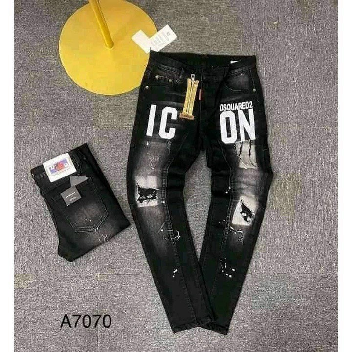 Quần jean nam 2 đáy Cao Cấp phối rách xước nhẹ chất jean dày dặn mẫu mới hottrend H99_STORE