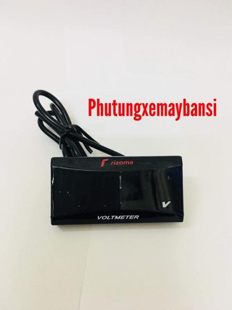 Đồng Hồ Led Báo Vol bình ắc quy xanh
