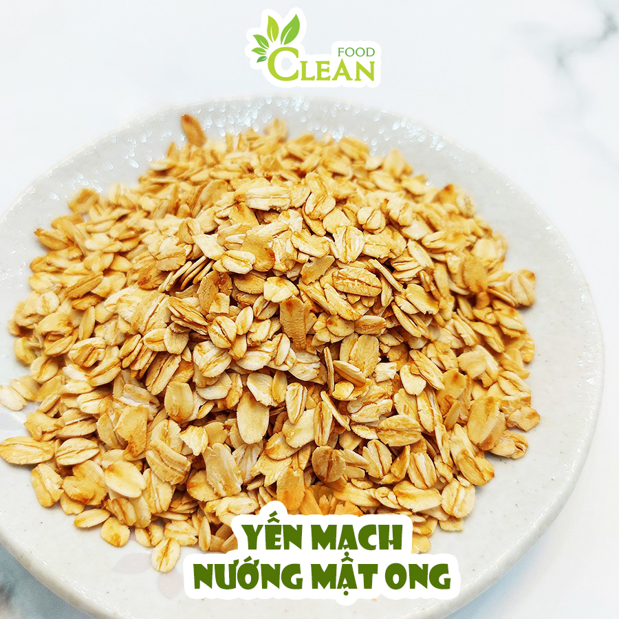 Yến mạch nướng mật ong sấy giòn 4 vị CleanFood 500g ăn kiêng giảm cân