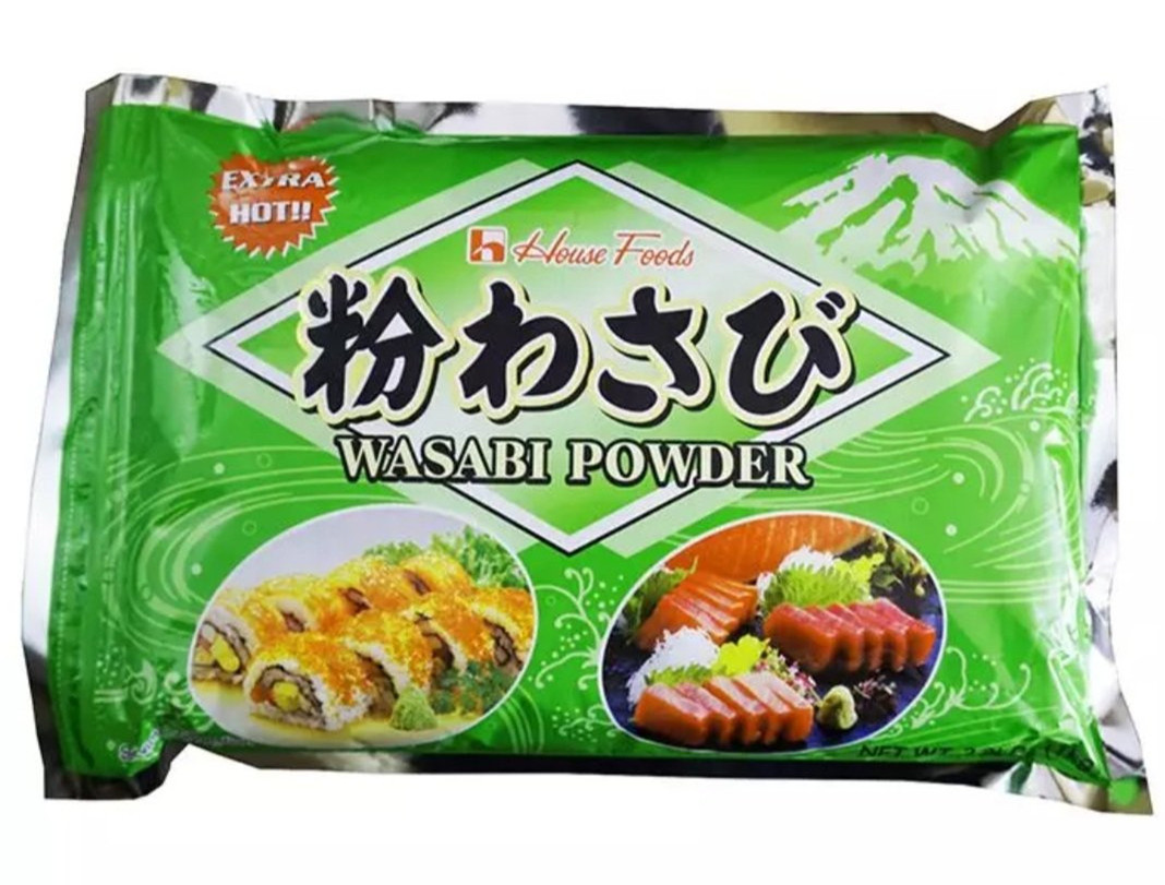 Pv0175 bột mù tạt xanh wasabi 1kg, phong vân food