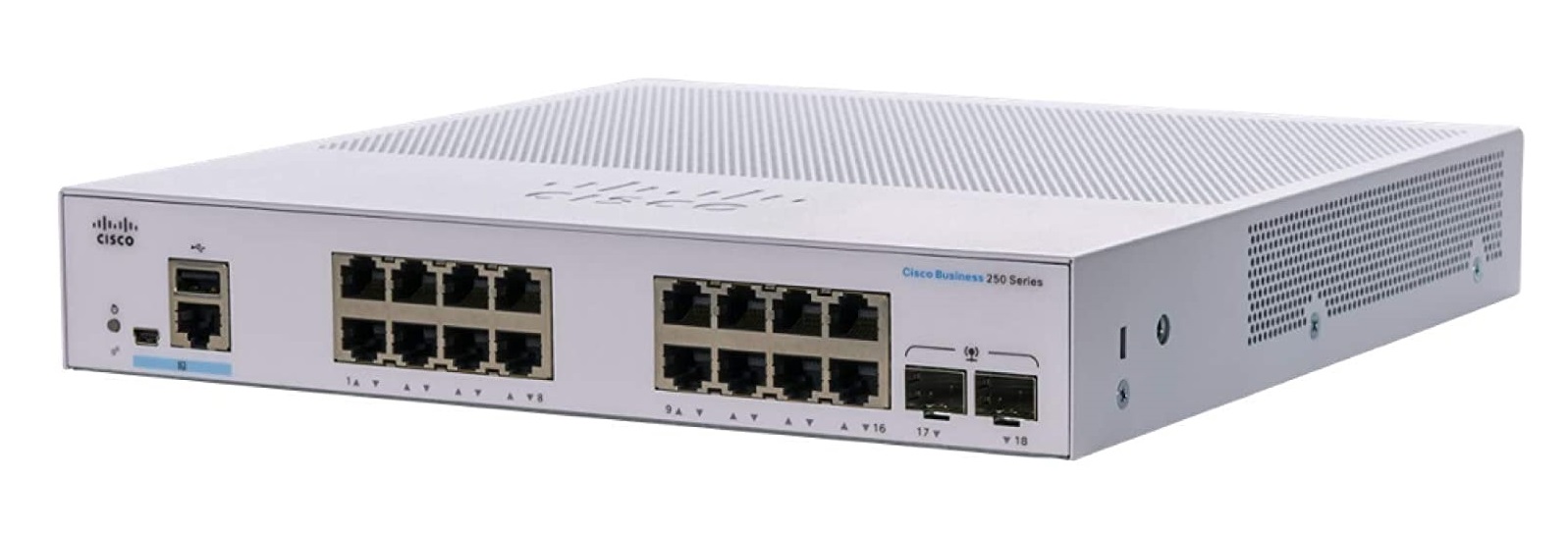 Thiết bị chuyển mạch Cisco SB CBS250 Smart 16-port GE, 2x1G SFP_CBS250-16T