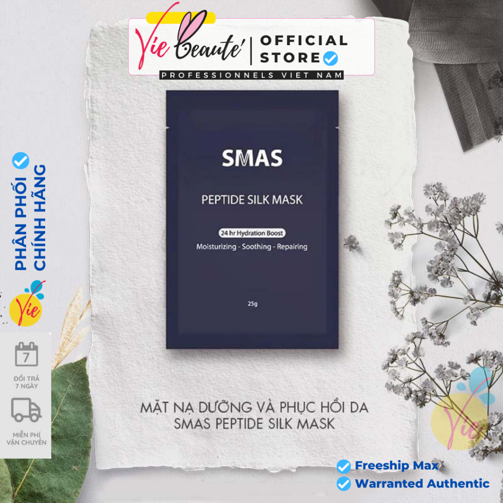 Mặt nạ smas peptide silk mask - mặt nạ dưỡng ẩm, phục hồi da smas