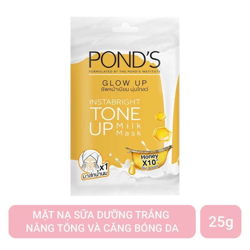 Bộ 10 Mặt Nạ Pond's trắng da nâng tone up( vàng )