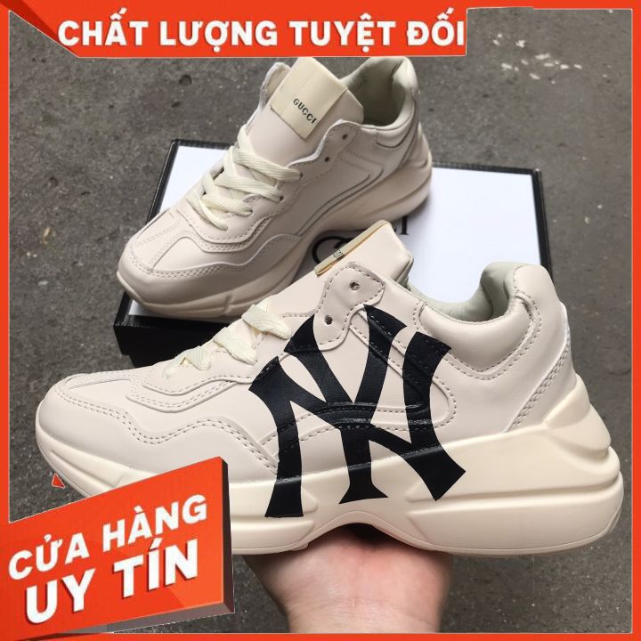 GIÀY THỂ THAO SNEAKER NAM NỮ NY CHỮ ĐEN FULL BOX +BILL