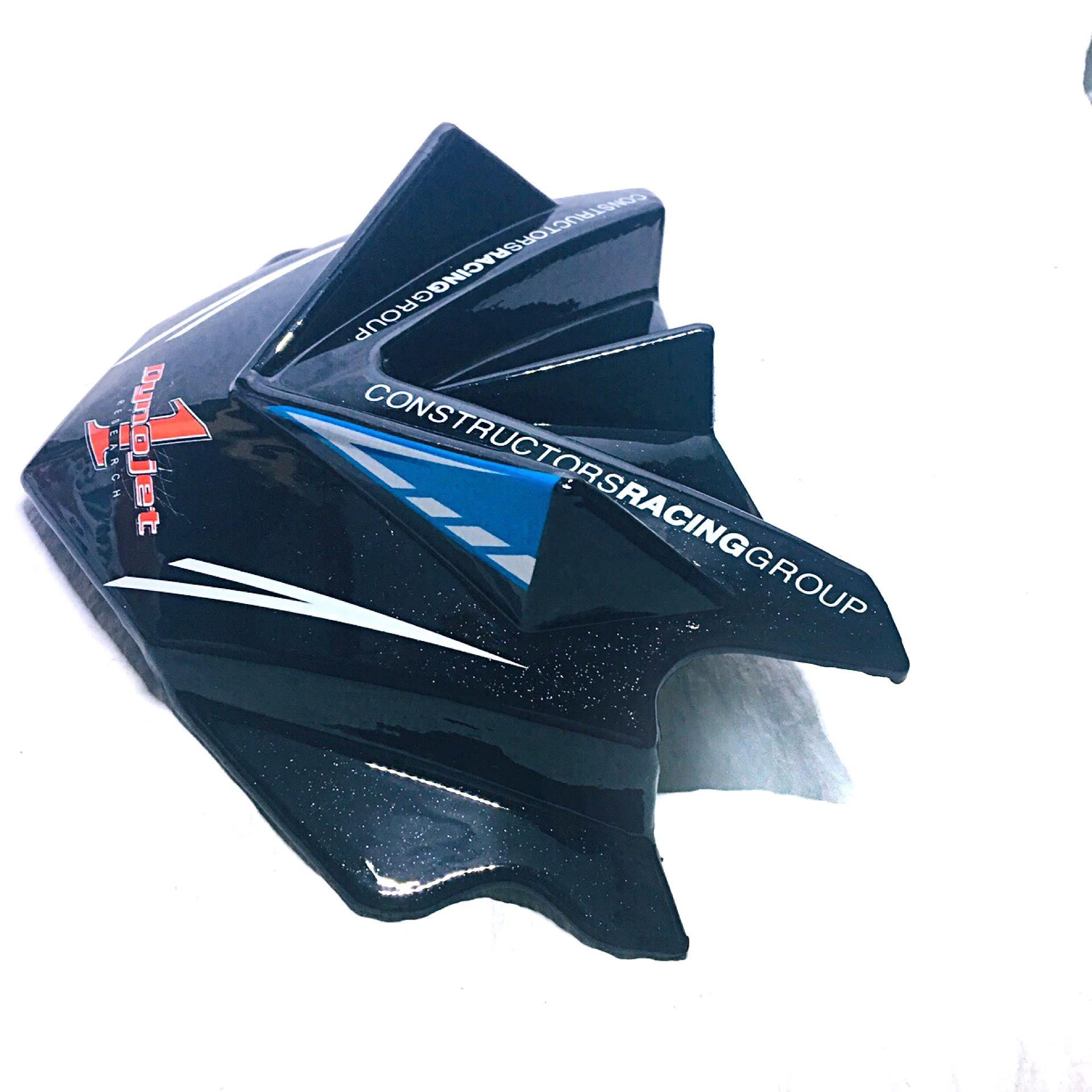 Mão đầu , ốp đầu ex150 kiểu sừng K2 màu Đen new model