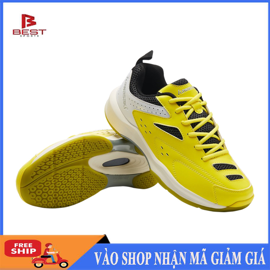 Giày cầu lông kawasaki K085 dành cho nam và nữ đế đàn hồi siêu bền bảo hành 6 tháng