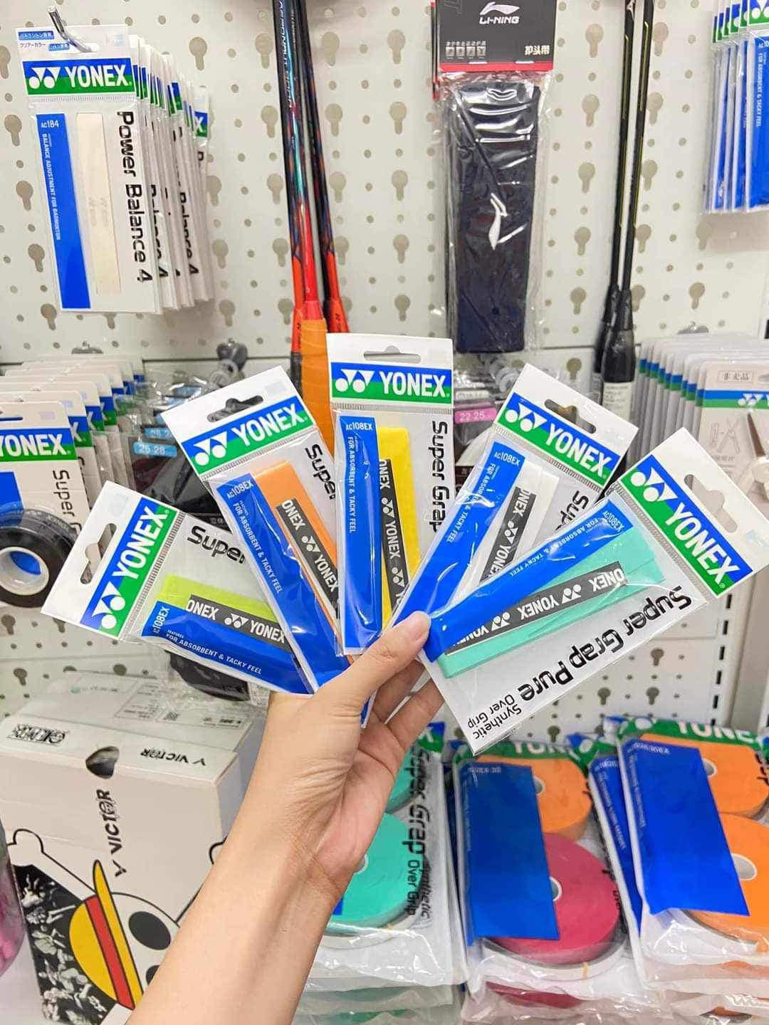 Cuốn cán yonex, quấn cán yonex cuốn vợt tennis, cuốn vợt cầu lông yonex Ac108 Ex chính hãng