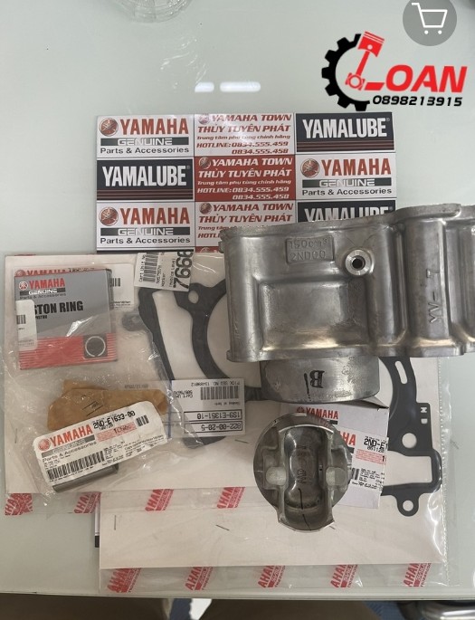 Combo 6 món nòng bạc piston ắc ron chân ron đầu exciter 150