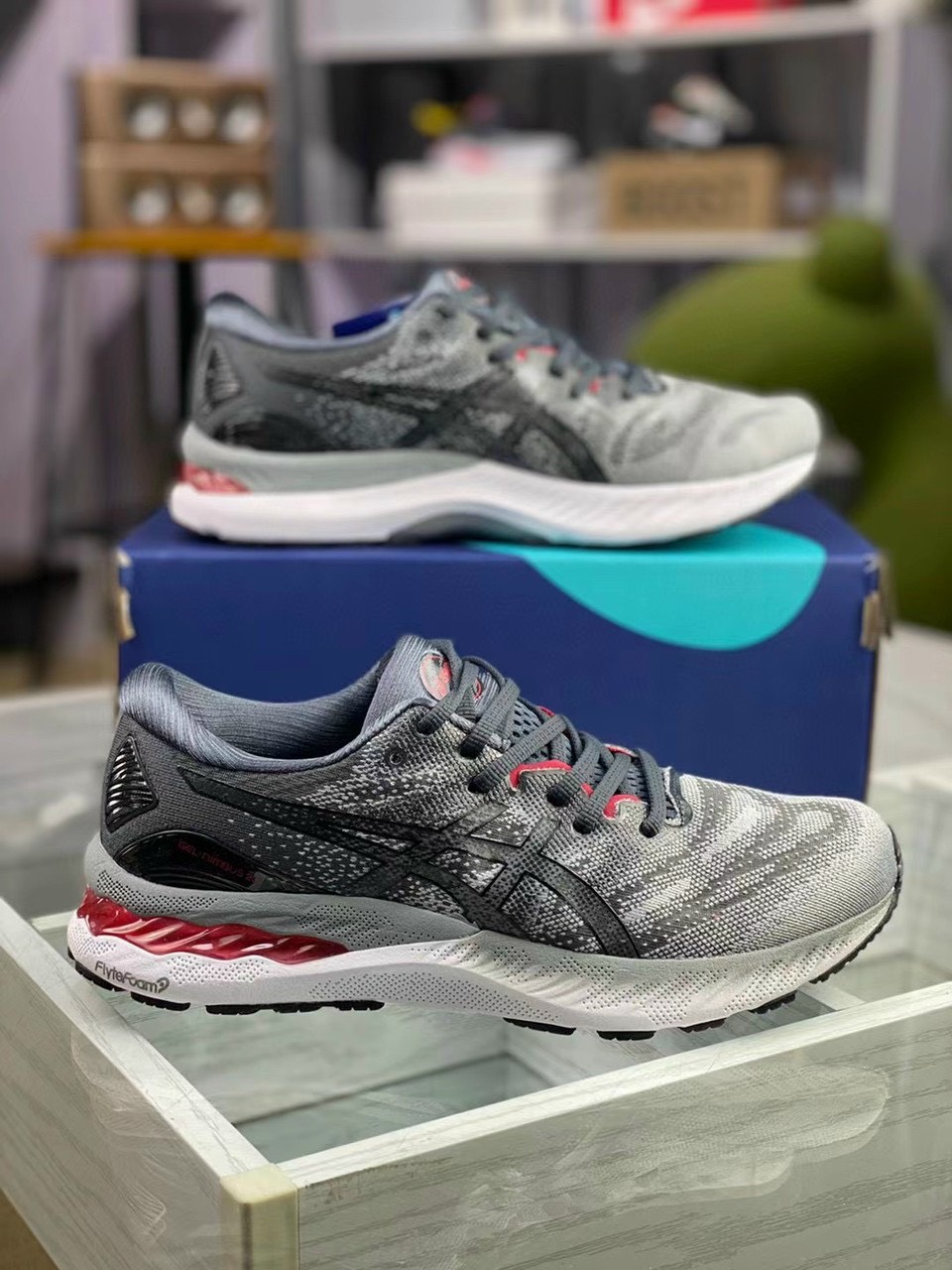 [TẶNG VỚ][Siêu Sale] GIÀY THỂ THAO NAM A S I C S GEL NIMBUS 23 [GIÀY CHẠY CHUYÊN NGHIỆP]