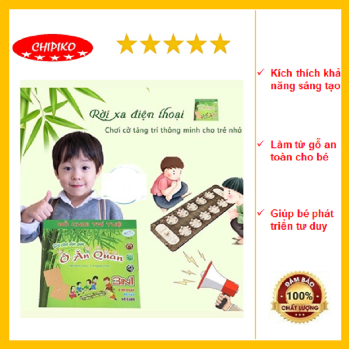 Trò Chơi Cờ Vây, Cờ Caro, Ô Ăn Quan 3 trong 1