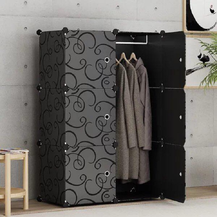 Tủ nhựa tự lắp ghép 6 ô