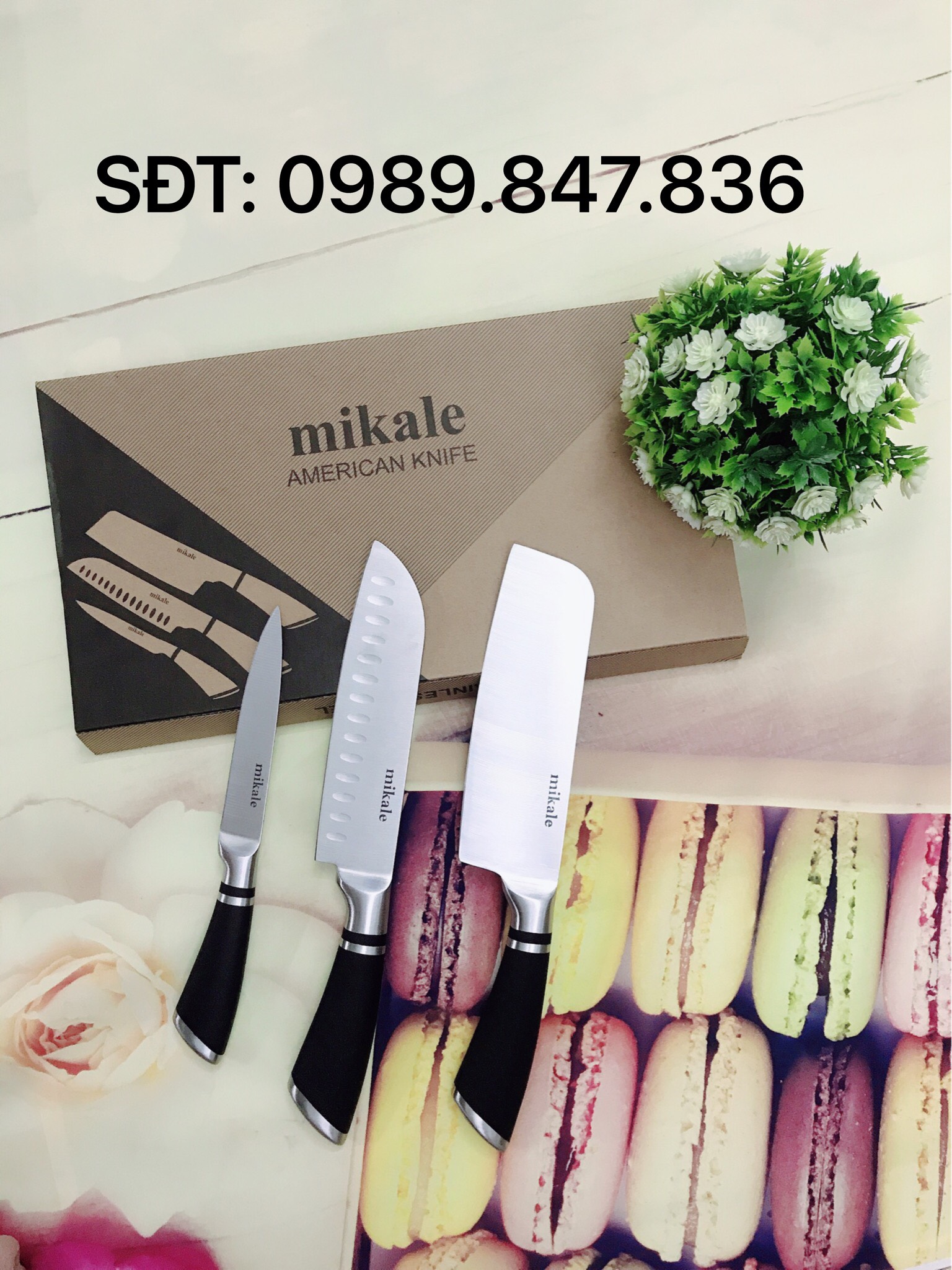 Set 3 dao làm bếp mikale nhật bản