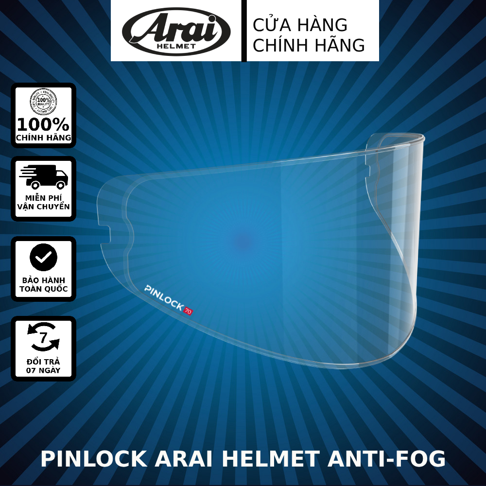 Genuine Arai helmet anti-fog Pinlock