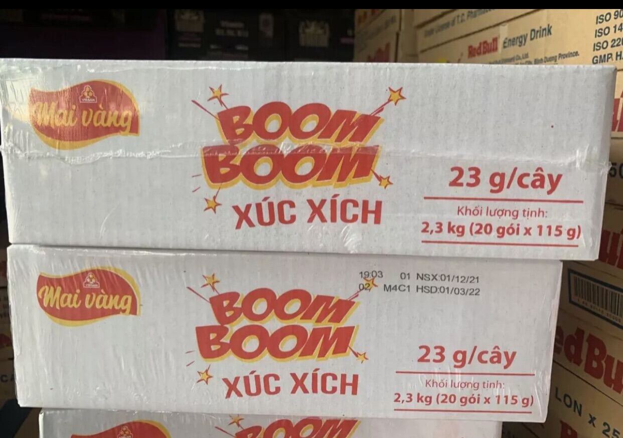 1 Thùng xúc xích boom boom vissan .