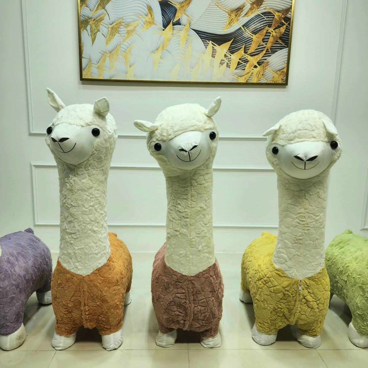 LACASA children's Alpaca toy chair, soft cotton mattress, iron frame, modern high-end imported goods - 5